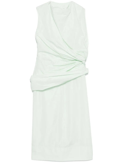 Knot-Detail Midi Dress