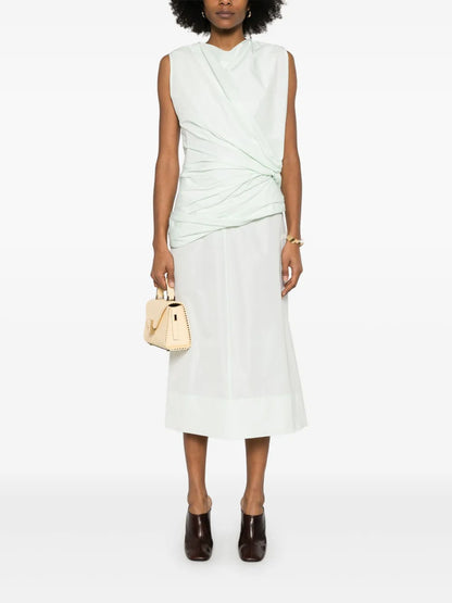 Knot-Detail Midi Dress