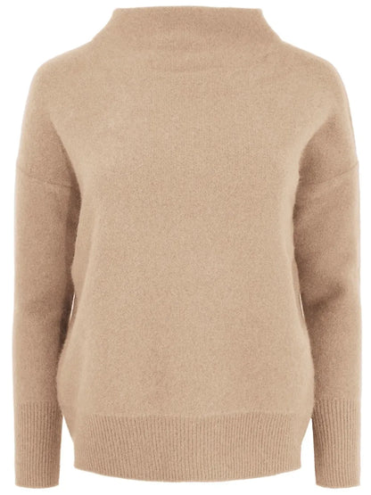 Funnel-Neck Cashmere Jumper