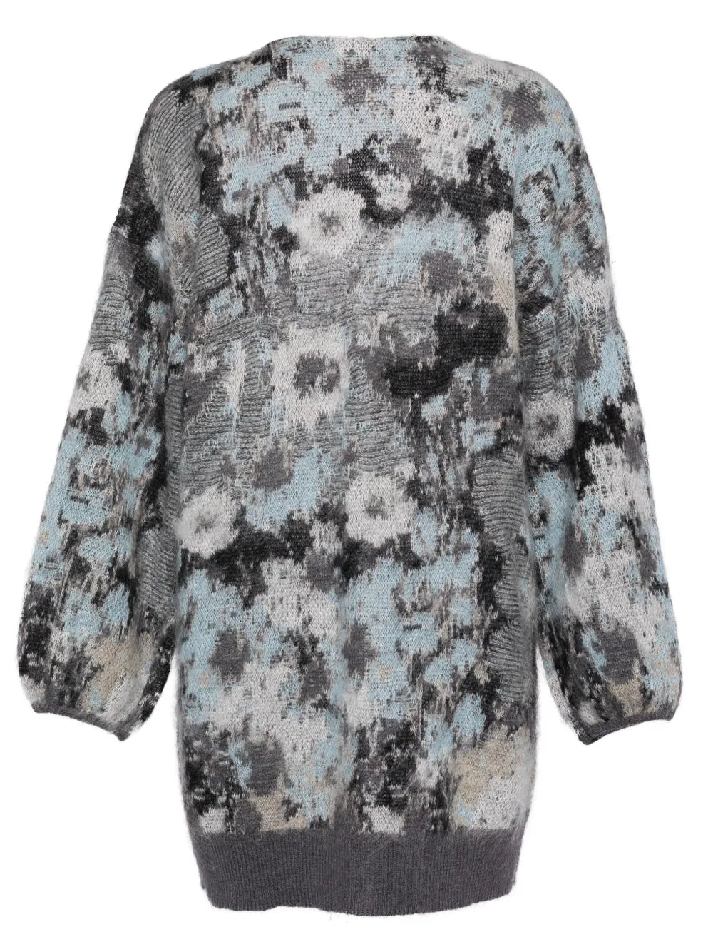 Intarsia-Knitted Cardigan
