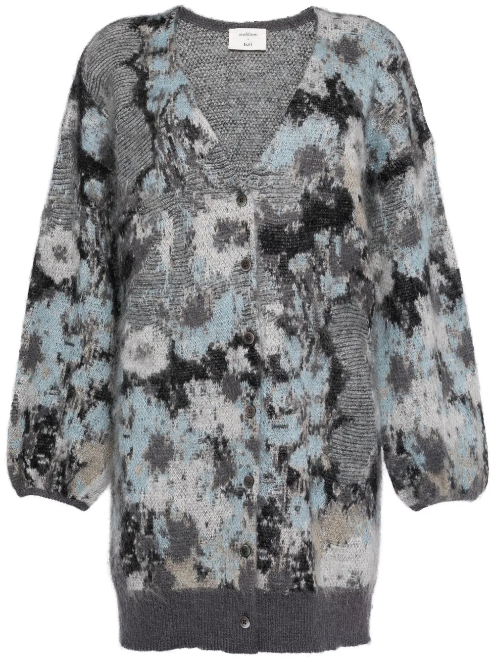 Intarsia-Knitted Cardigan