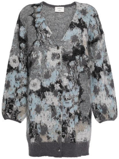 Intarsia-Knitted Cardigan