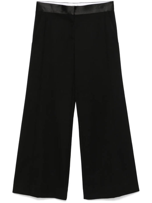 Satin-Trim Trousers