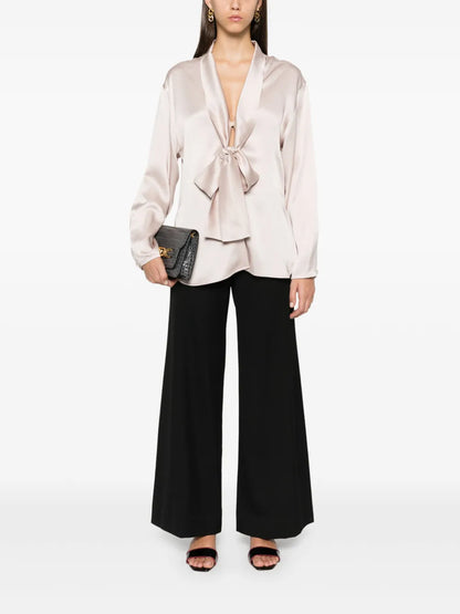 Satin-Trim Trousers