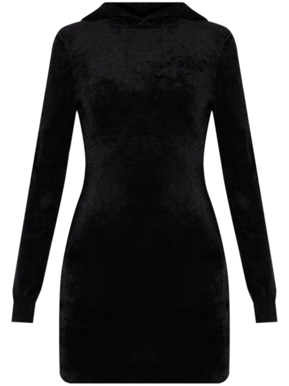 Logo-Embossed Hoodie Mini Dress