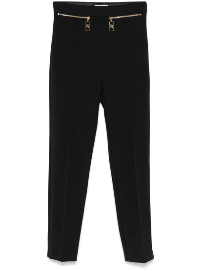 Straight-Leg Crepe Trousers