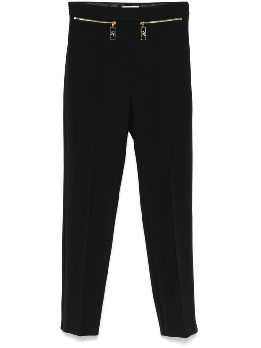 Straight-Leg Crepe Trousers