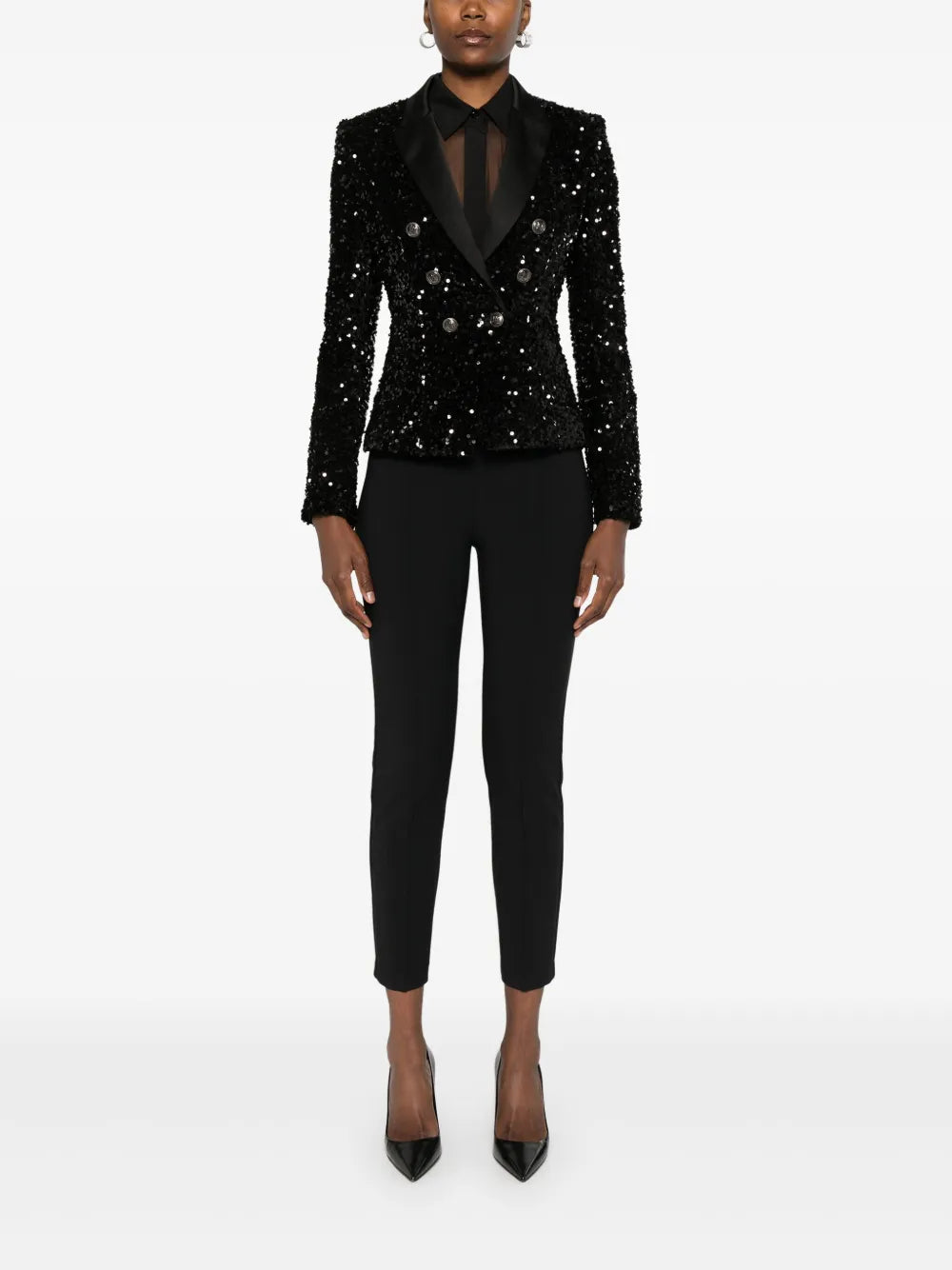 Straight-Leg Crepe Trousers