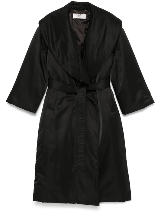 Satin Belted Coat