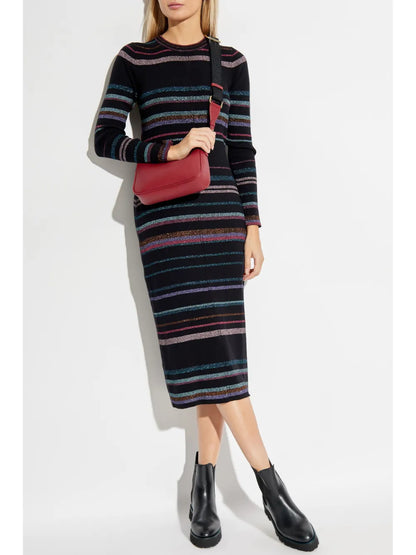 Striped Midi Dress