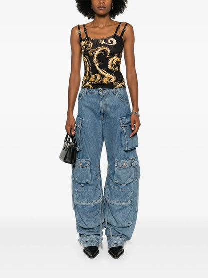 Chromo Couture-Print Top