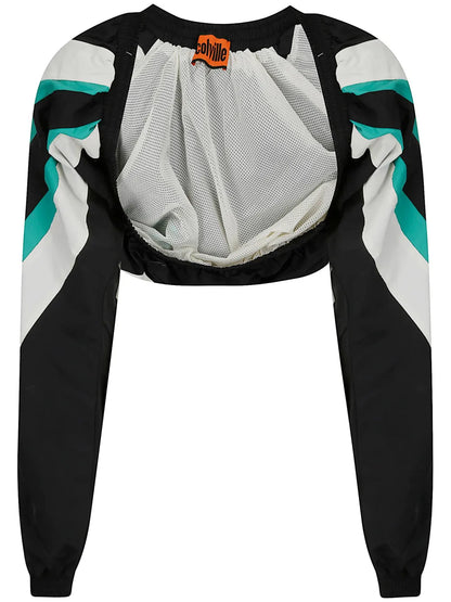Logo-Tape Cropped Jacket