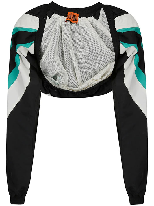 Logo-Tape Cropped Jacket