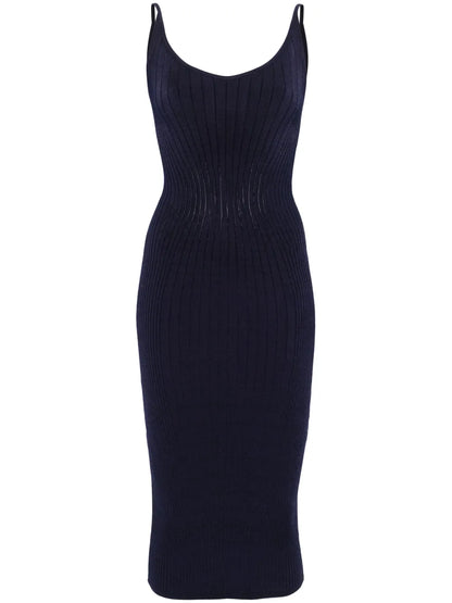 Ribbed Midi Dress