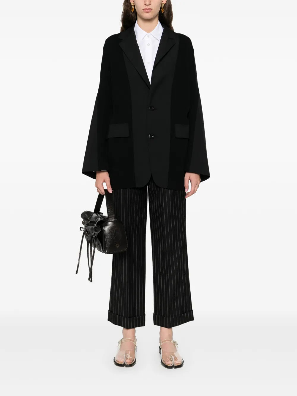 Knit-Panels Blazer
