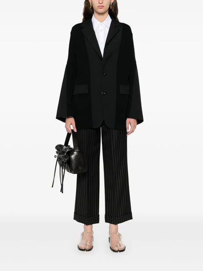 Knit-Panels Blazer