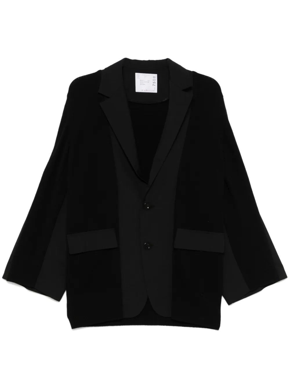 Knit-Panels Blazer