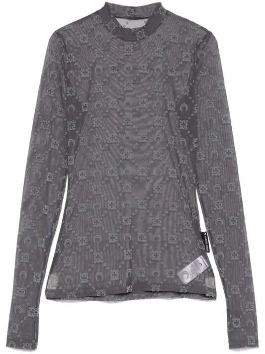 Flocked-Moonogram T-Shirt