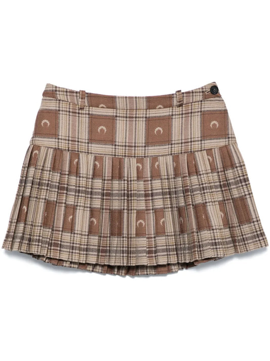 Moon-Jacquard Miniskirt