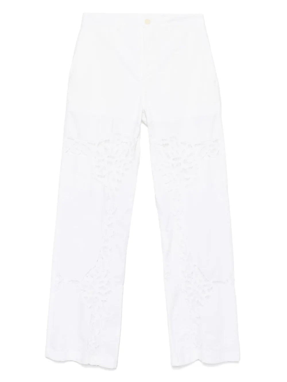 Lace-Panel Trousers