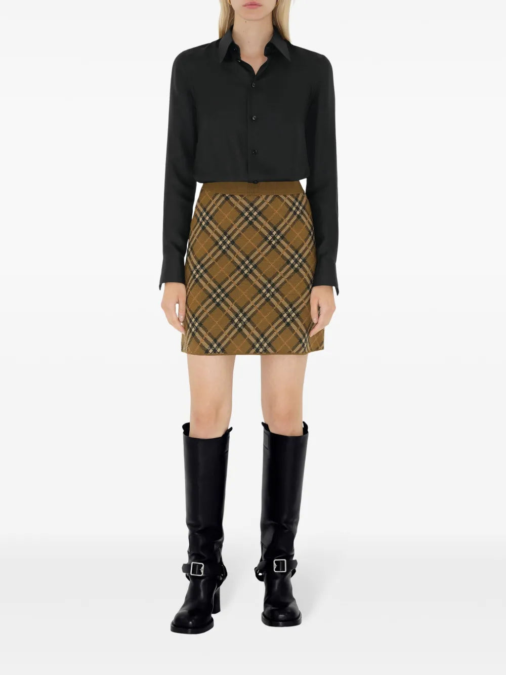 Check Mini Skirt