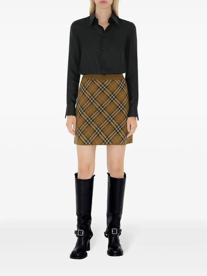 Check Mini Skirt