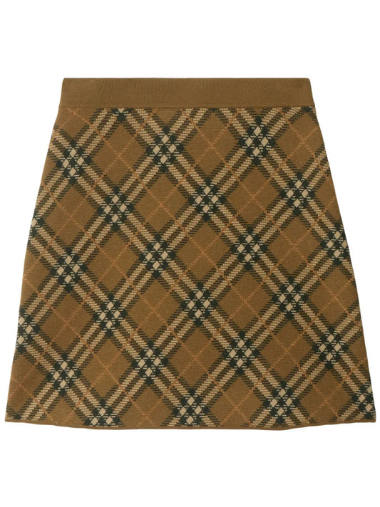 Check Mini Skirt