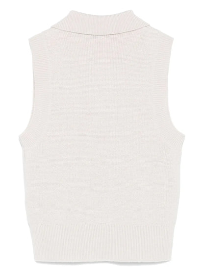 Merino Wool Polo Top