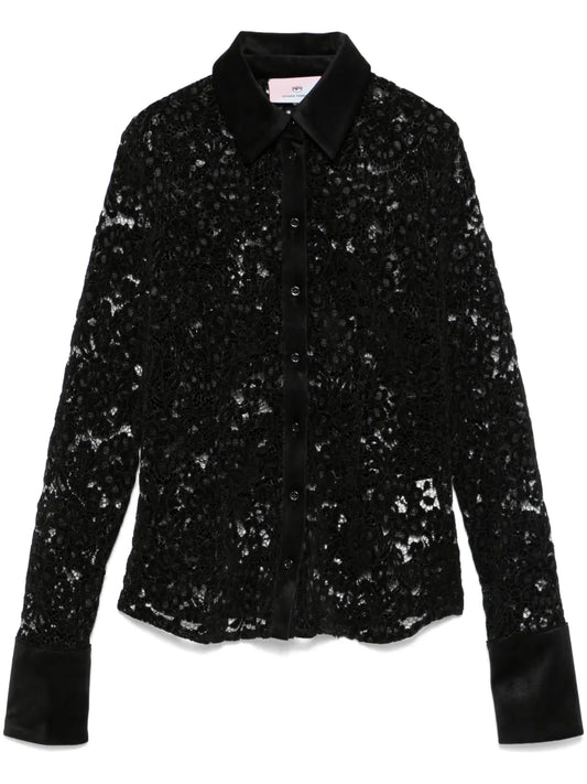 Corded-Lace Shirt