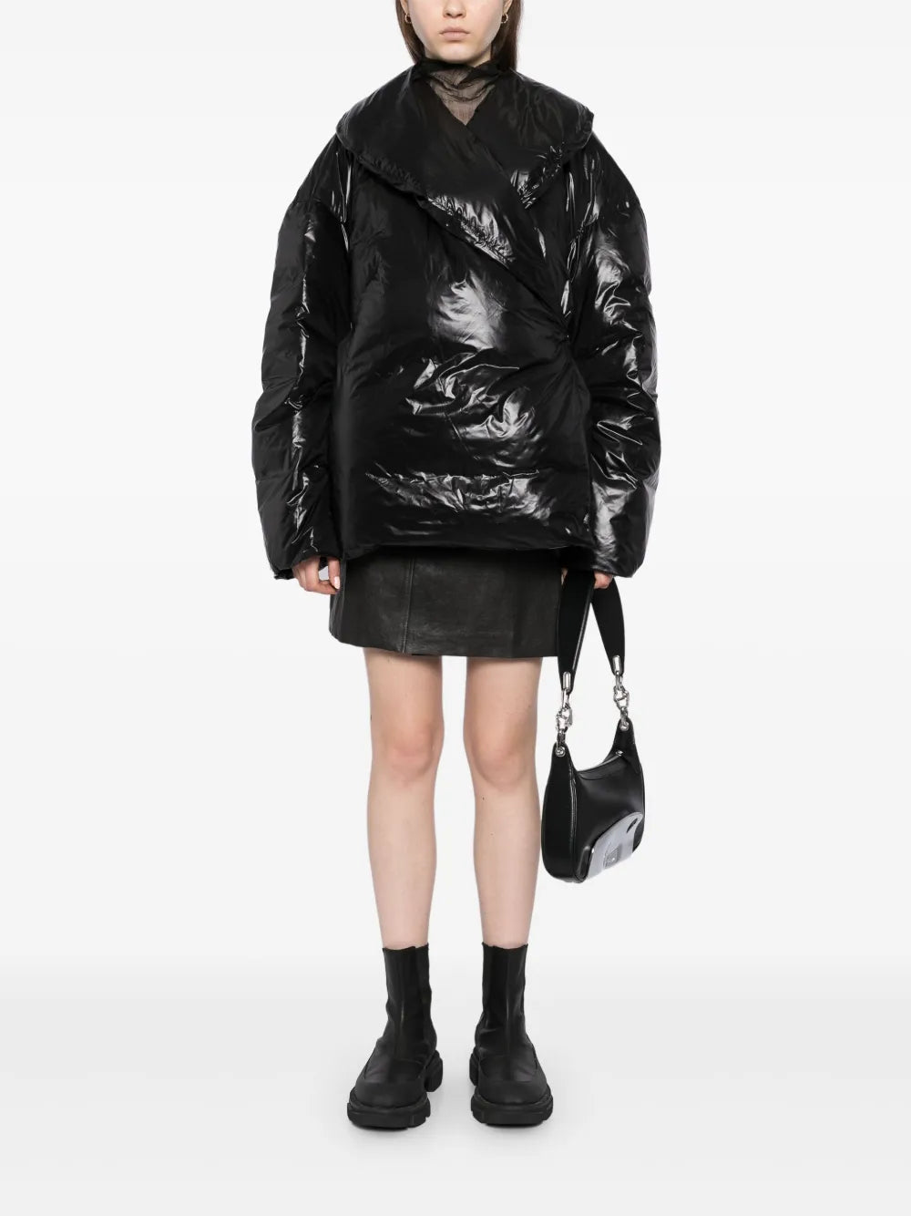 Hook-And-Eye Puffer Jacket