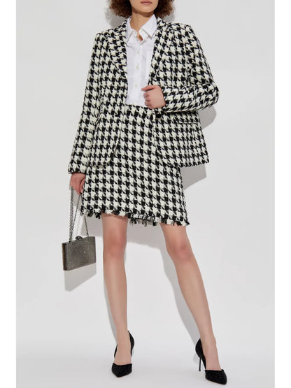 Avery Houndstooth Blazer