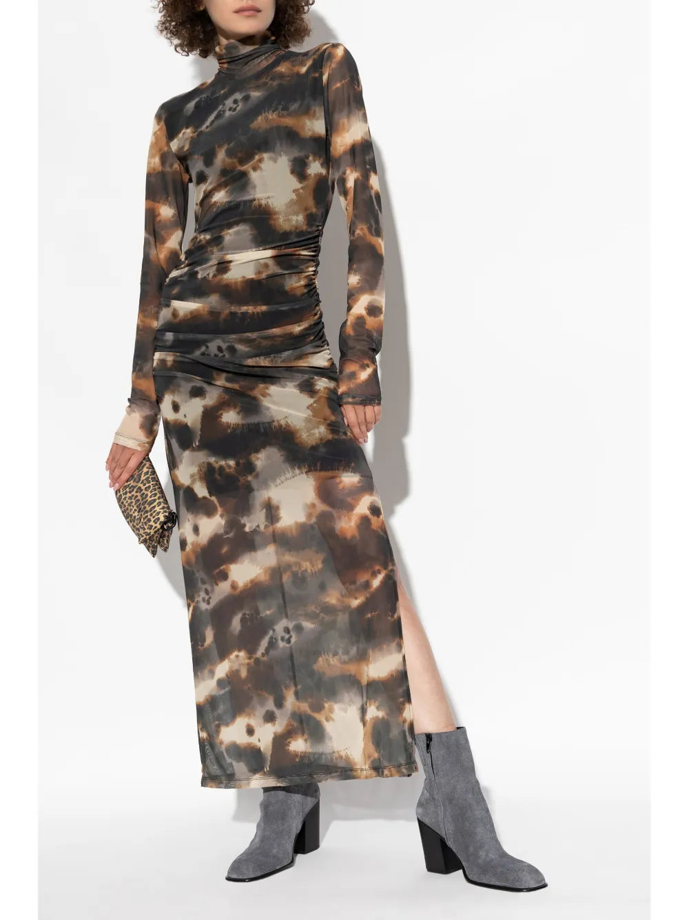 Tie-Dye Print Maxi Dress