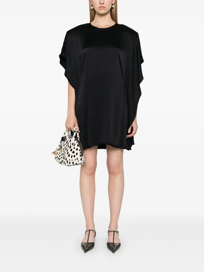 Draped Jersey Mini Dress