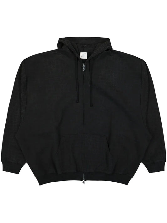 Monogram-Print Hoodie