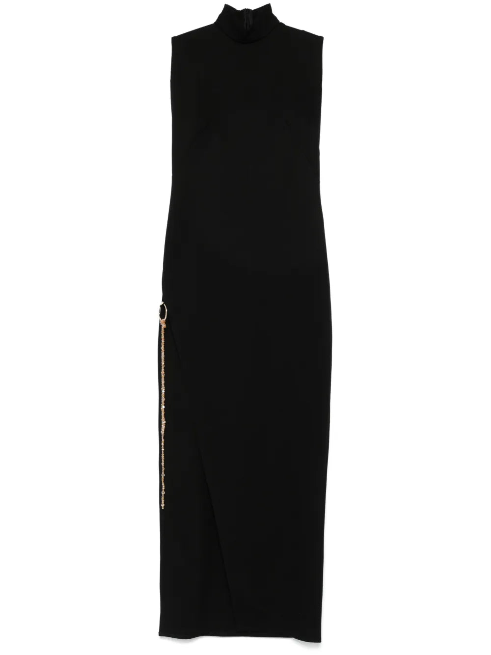 Metallic-Ring Maxi Dress