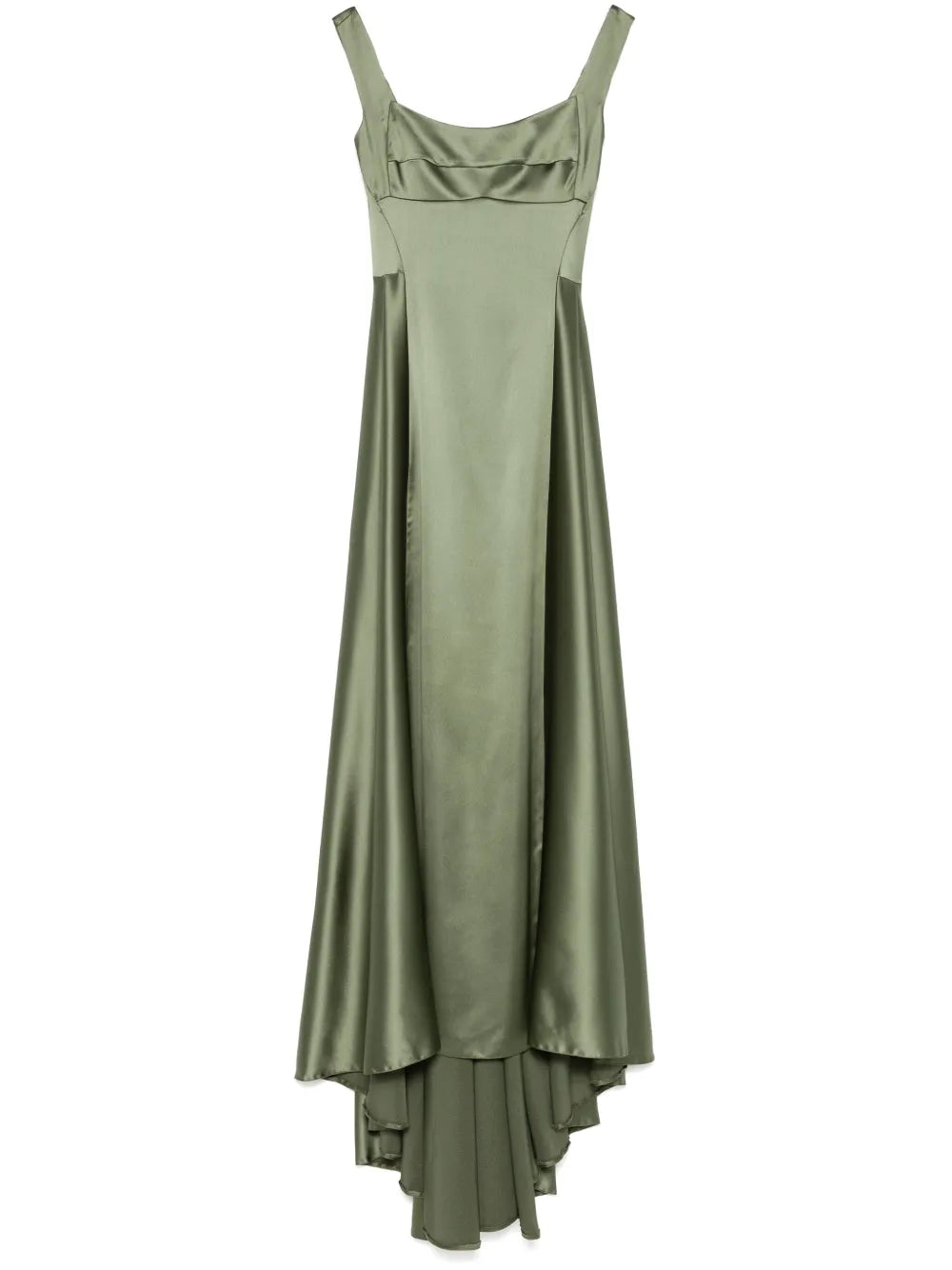 V-Back Satin Gown