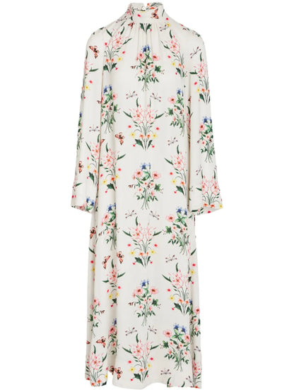 Floral-Print Midi-Dress