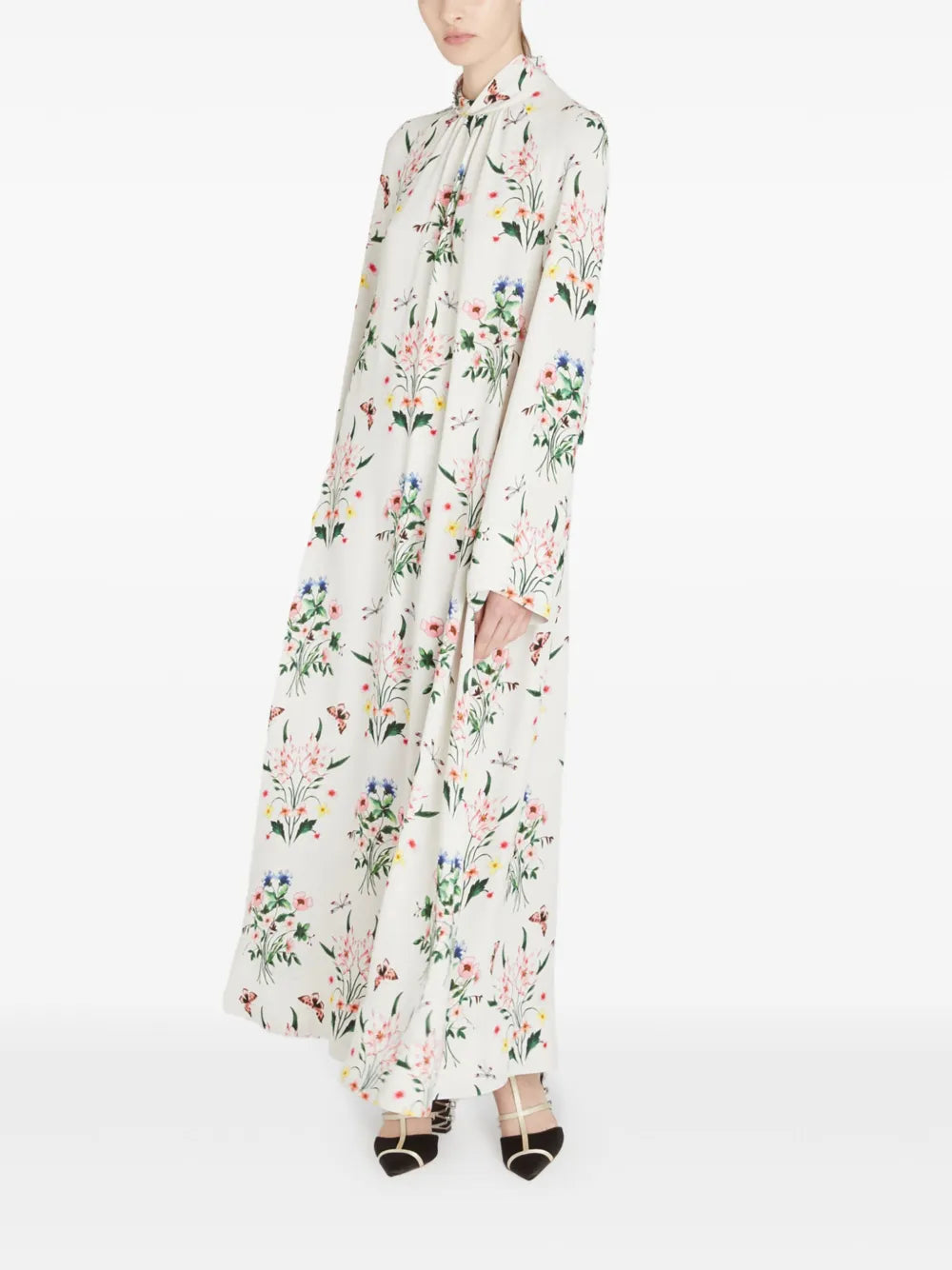 Floral-Print Midi-Dress