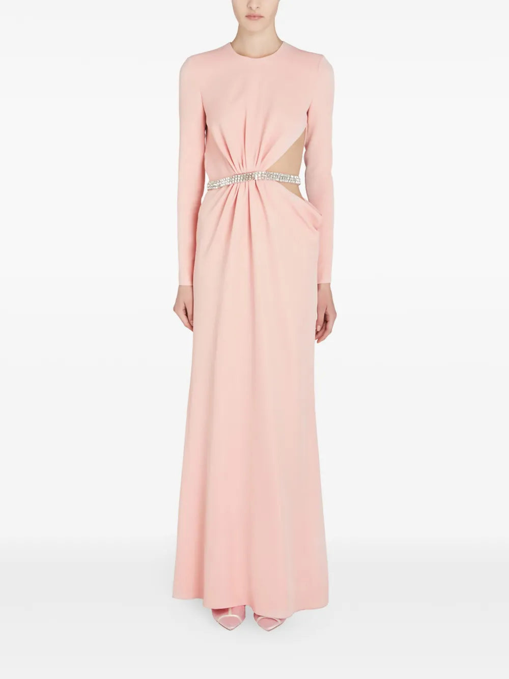 Rhinestone Embellished Long Dress