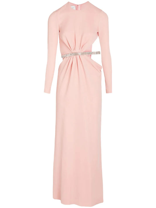 Rhinestone Embellished Long Dress
