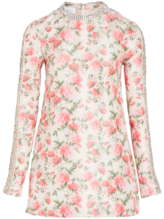 Botanical Long Sleeve Dress