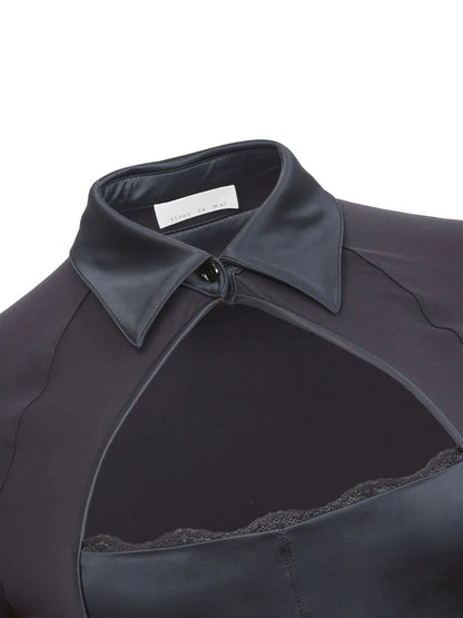 Cut Out-Detail Bodysuit