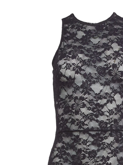 Le Stretch Lace Racer Tank Dress