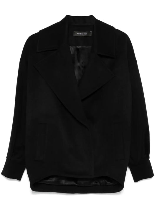 Double-Breasted Caban Coat