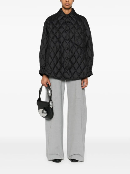 Diamond-Quilted Padded Jacket
