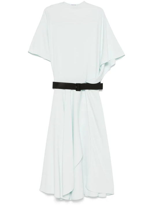 Stretch-Cady Maxi Dress