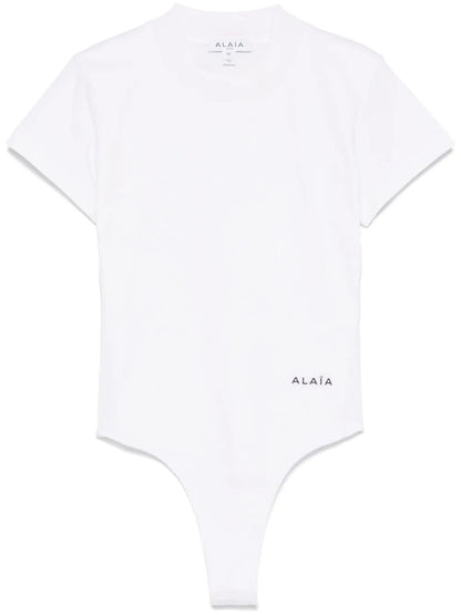 Logo-Embroidered Bodysuit