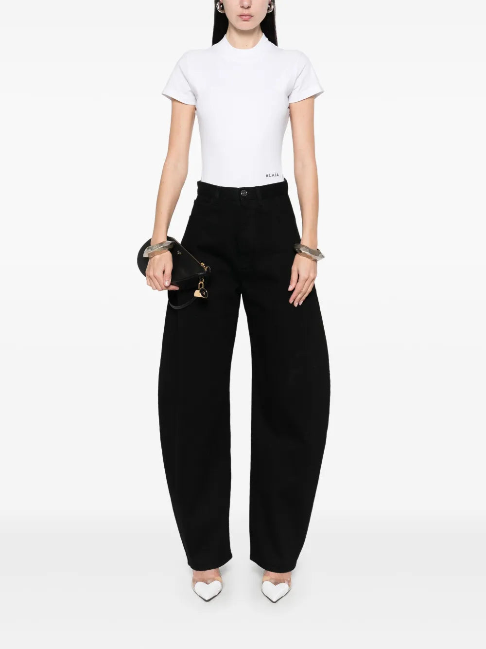 Logo-Embroidered Bodysuit