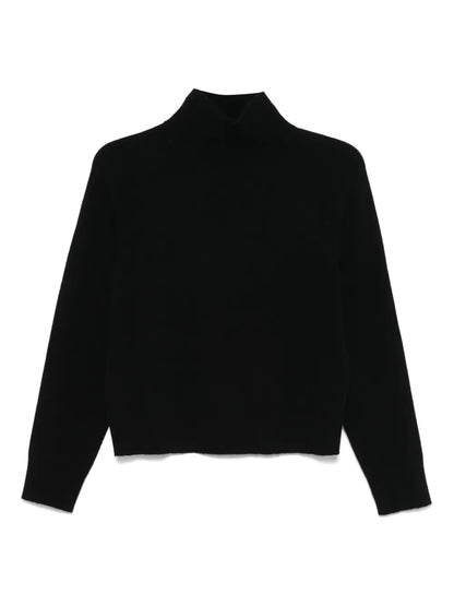 High-Neck Raglan-Sleeves Sweater