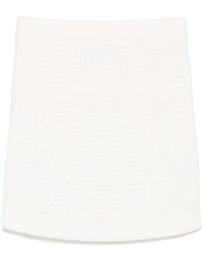 Column Stitch Mini Skirt